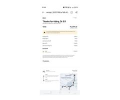 In uber cab Estimated fare was 515 rs but charged 1204rs and misbehaved