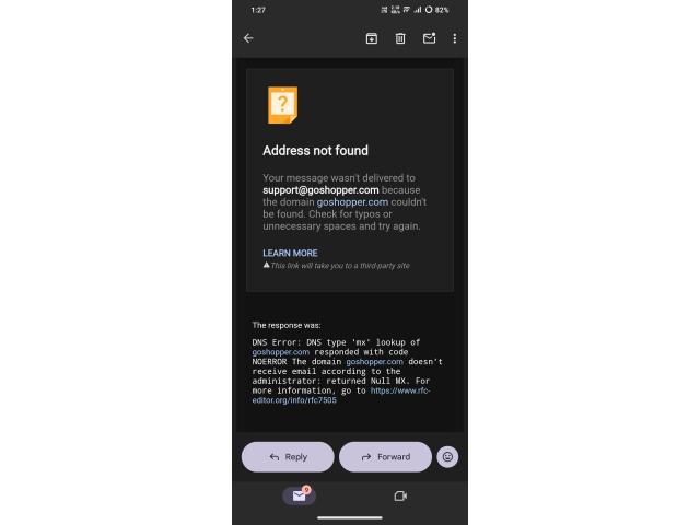 Fake e-commerce website fraud