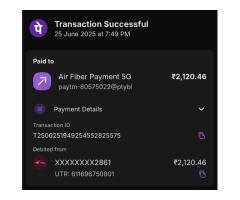 booked for Airfiber