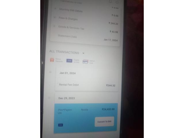 Credit Card is being mis-used before delivery of credit card. It was issued by RBL Bank along with B Credit Card is being mis-used before delivery of credit card. It was issued by RBL Bank along with B